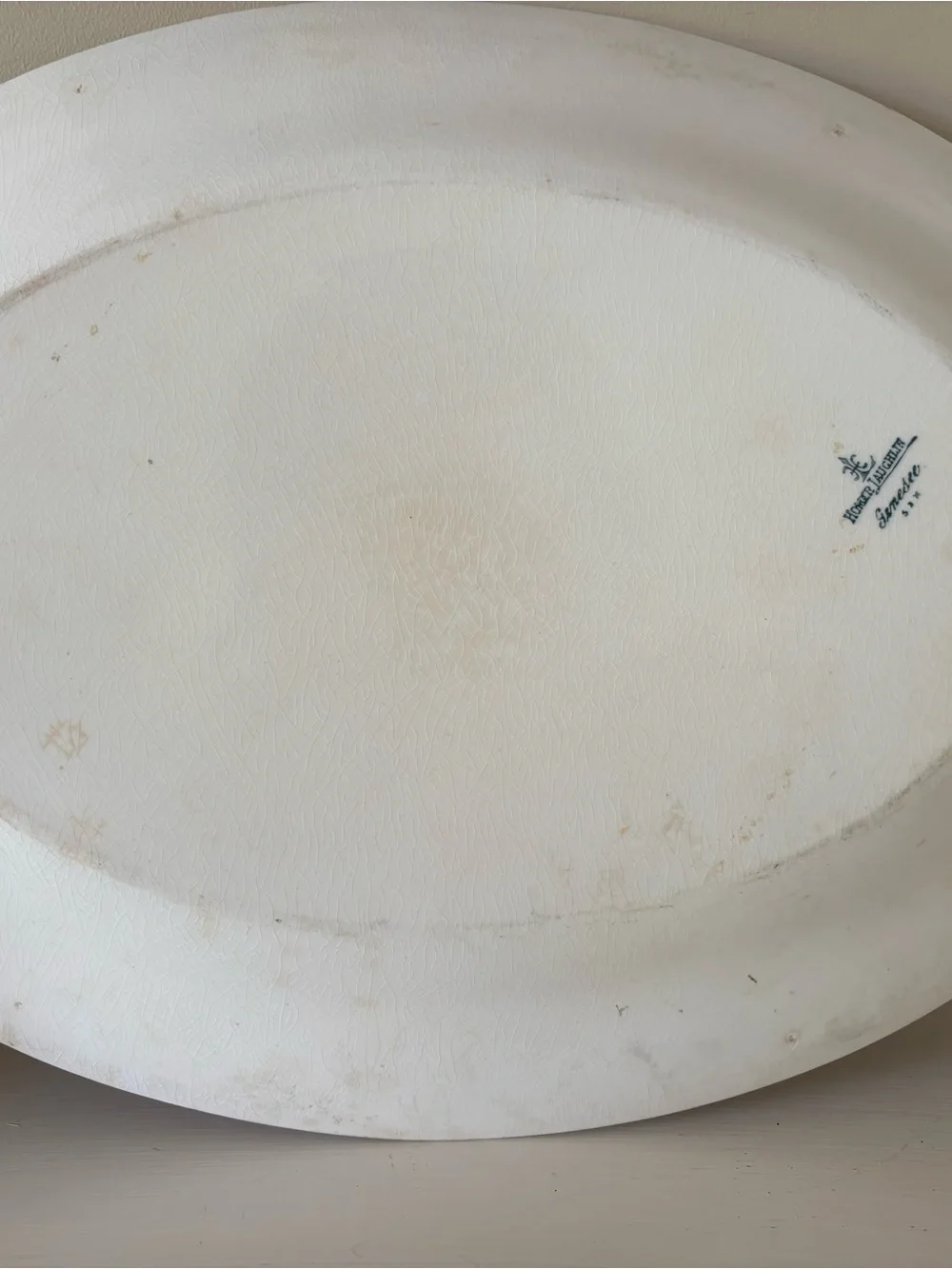 Vintage Floral Oval Serving Tray - Pink Rose Bouquet